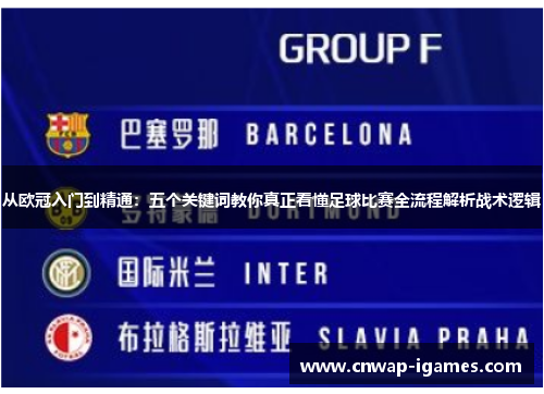 从欧冠入门到精通:五个关键词教你真正看懂足球比赛全流程解析战术逻辑 从欧冠入门到精通:五个关键词教你真正看懂足球比赛全流程解析战术逻辑